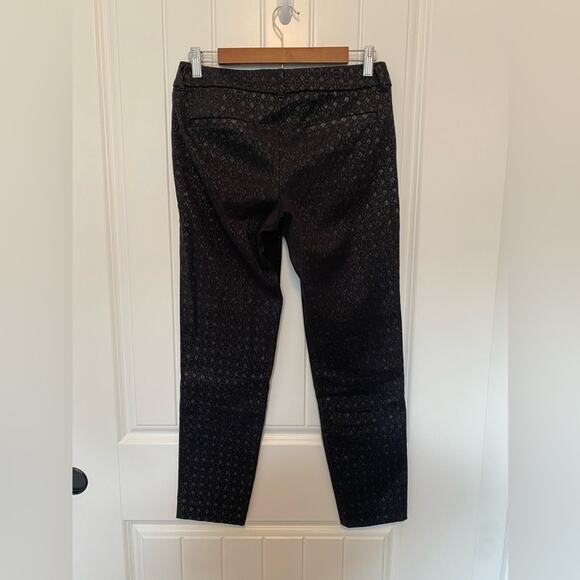 Old Navy The Pixie Sexy Fairy Black Sparkle Geometric Skinny Ankle Pants Size 2 - Picture 6 of 12